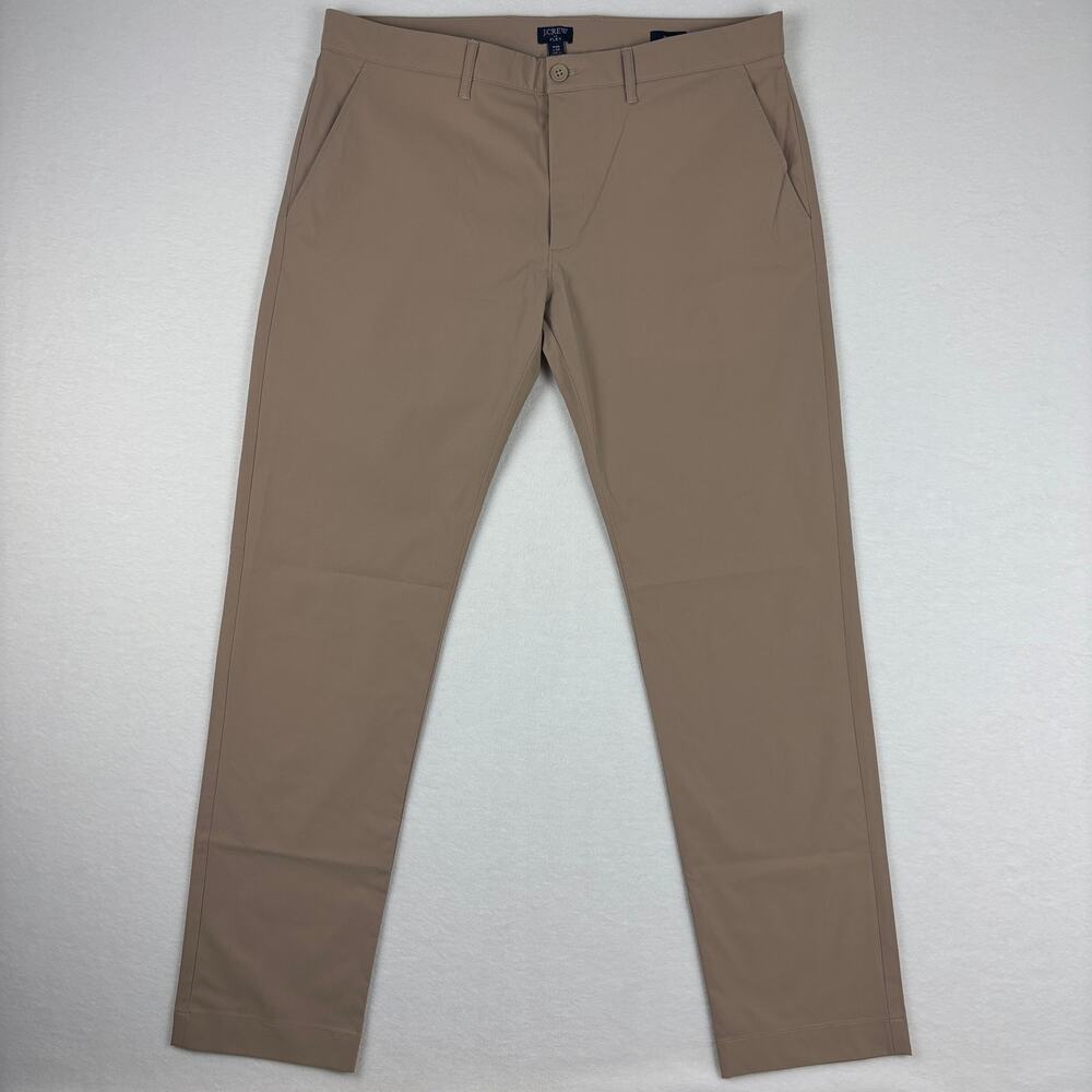 J.Crew Factory Slim Fit Tech Flex Chino Pants Khaki Tan 35x32